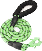 Comfortable neoprene padded handle on premium imported heavy duty pet leash