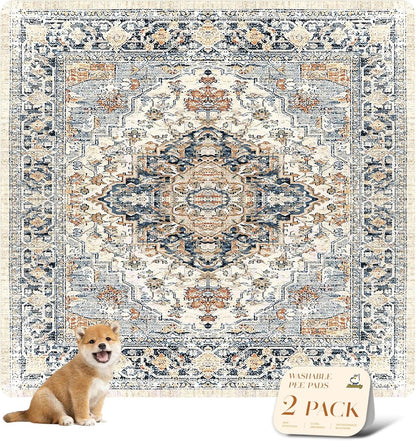 Stylish Cream and Multi pattern Nunubaby pad in a living room