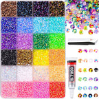 Tinkrstuff resin jelly rhinestone kit front view showing storage box and tools
