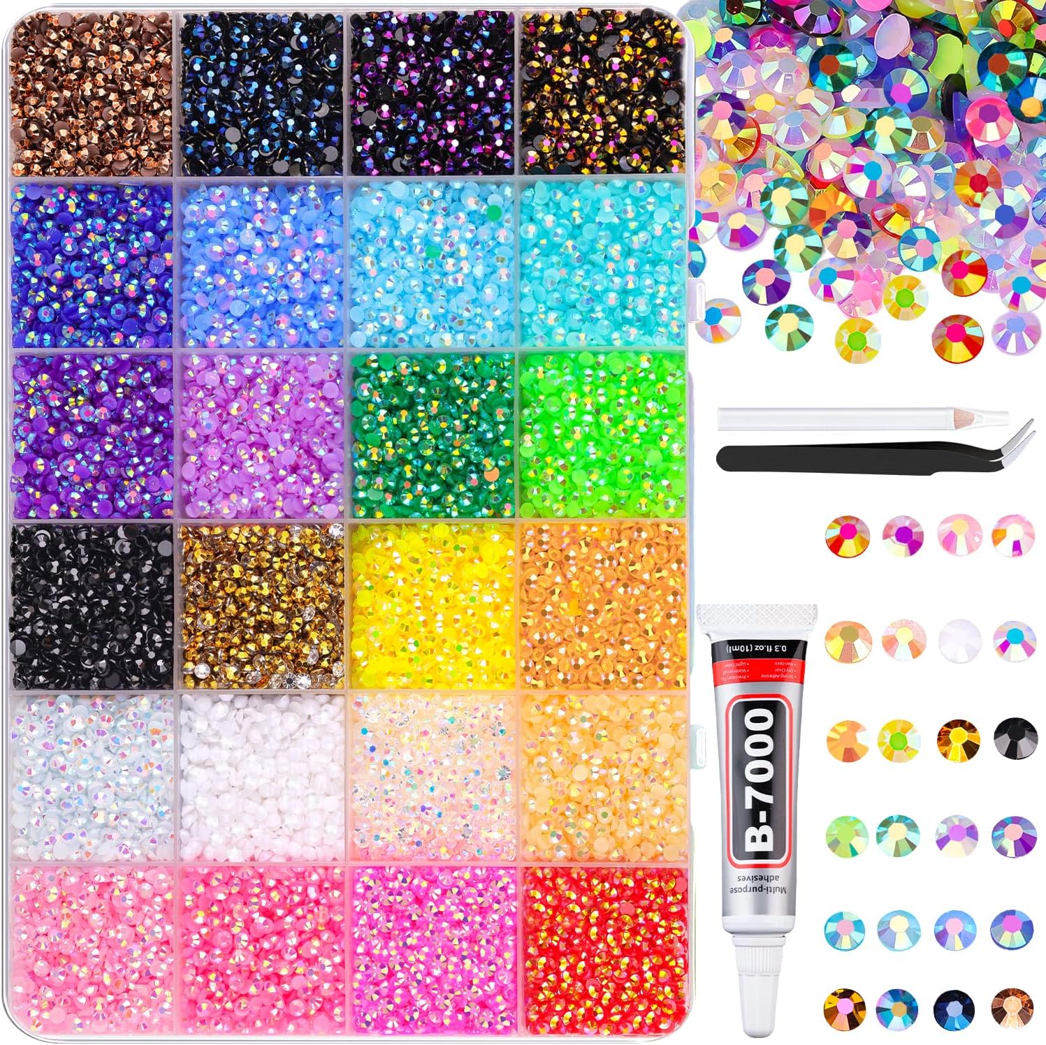 Tinkrstuff resin jelly rhinestone kit with storage box