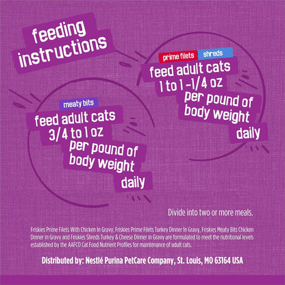 Purina Friskies Poultry Variety Pack Cans Label Details