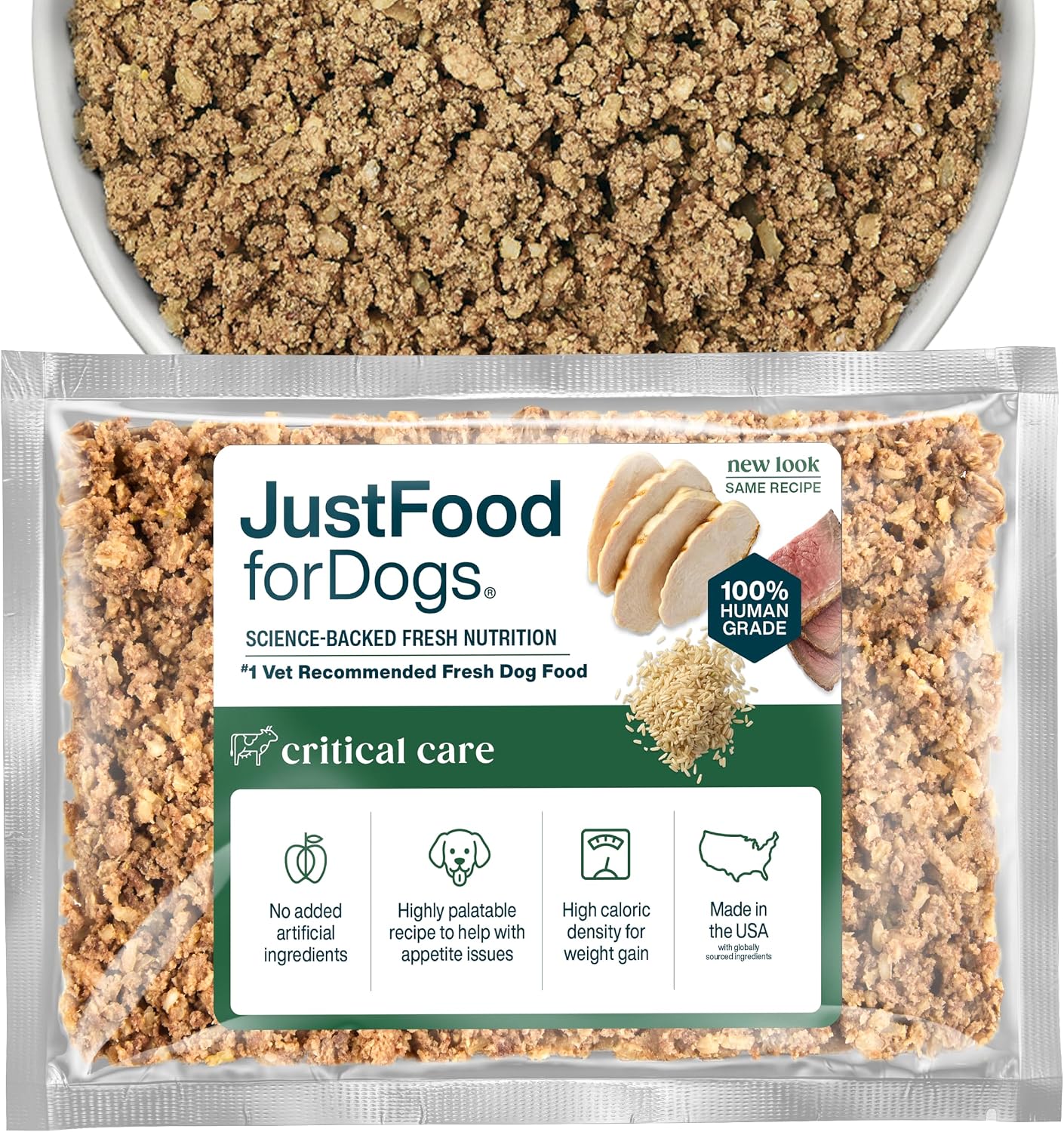 JustFoodForDogs Vet RX Frozen Fresh Prescription Dog Food, Human Grade, Vet Recommended Fresh Pet Meal or Toppers, Limited Ingredient, Prescription Diet, Renal Support 18 oz - 7 Pack - Image 12