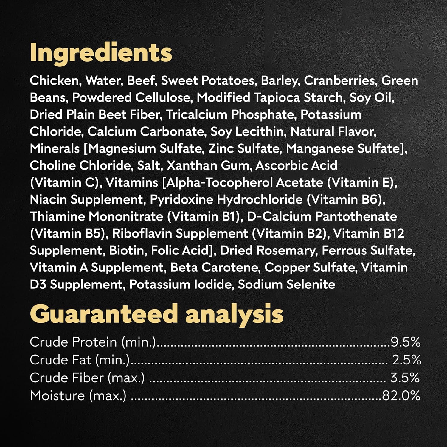Cesar luxury wet dog food chicken and beef recipe texture close up