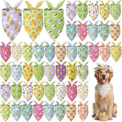 Abbylike 50 Pcs Patriotic Dog Bandanas Bulk 4th of July Bandanas for Dogs Star Triangle Kerchief Bib Scarf Set for Pet Independence Day 250th Anniversary Party Costume, 25 Styles(25.6 x 17.7 x 17.7) - Image 14