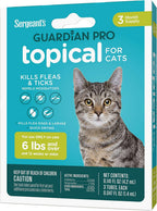 Sergeant's Guardian Pro Flea & Tick Squeeze On Topical Cats 6lbs and Over., 3 Count - Image 10