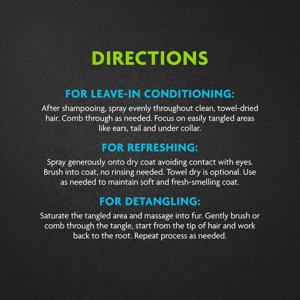 FURminator deTangling Leave-in Conditioner Spray, 8.5 Ounces, Lightly Scented, Gentle Ingredients Keep Coat and Skin Moisturized - Image 10