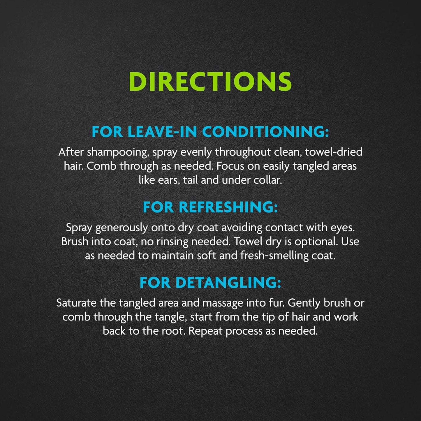 FURminator deTangling Leave-in Conditioner Spray, 8.5 Ounces, Lightly Scented, Gentle Ingredients Keep Coat and Skin Moisturized - Image 10