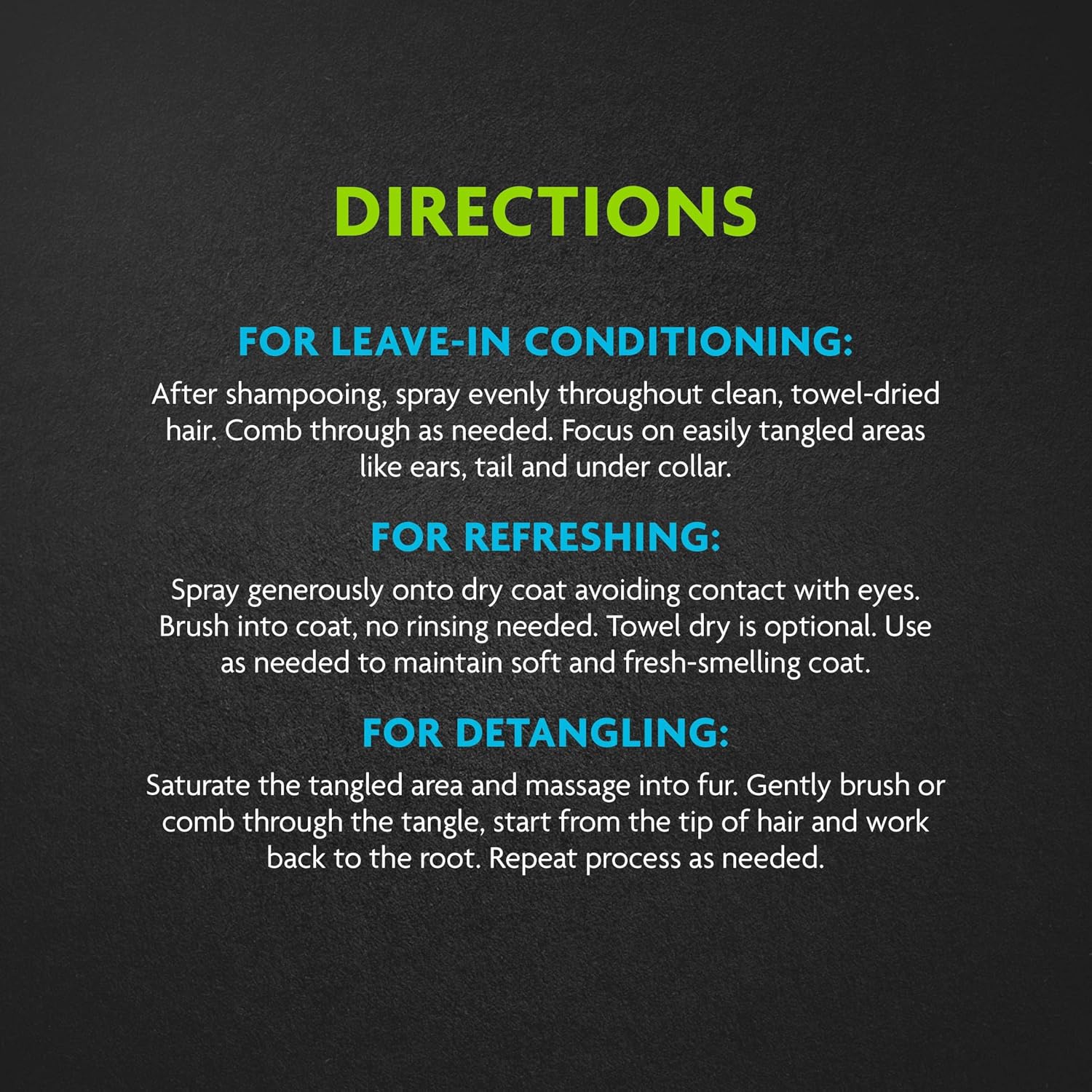 FURminator deTangling Leave-in Conditioner Spray, 8.5 Ounces, Lightly Scented, Gentle Ingredients Keep Coat and Skin Moisturized - Image 10