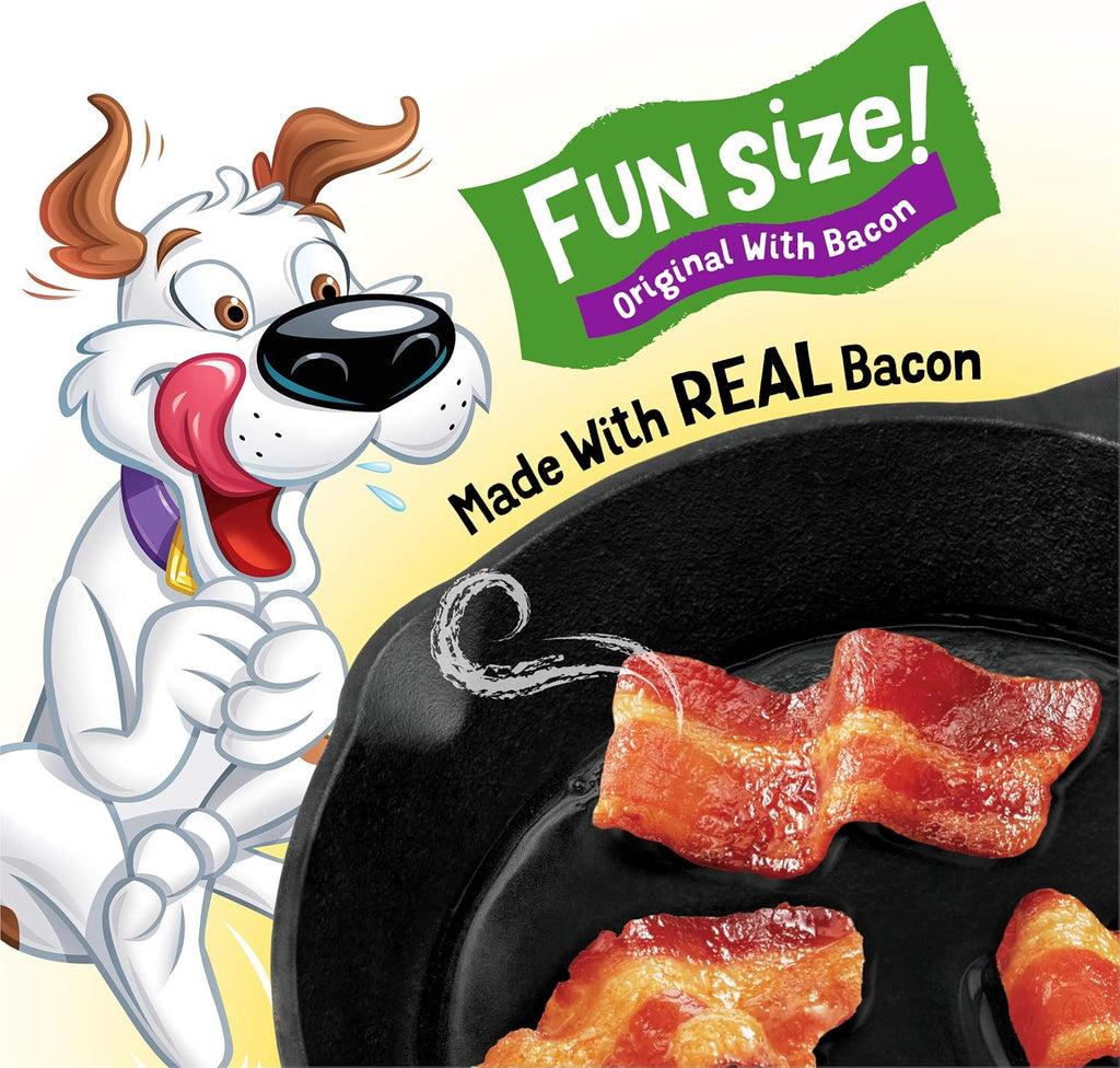 Soft and chewy real meat dog training treats with bacon aroma