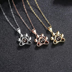 Getname Necklace dog and cat paw print design necklace cast in premium polished silver.