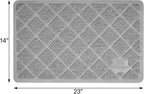 Non slip bottom layer details of the Niubya grey pet mat