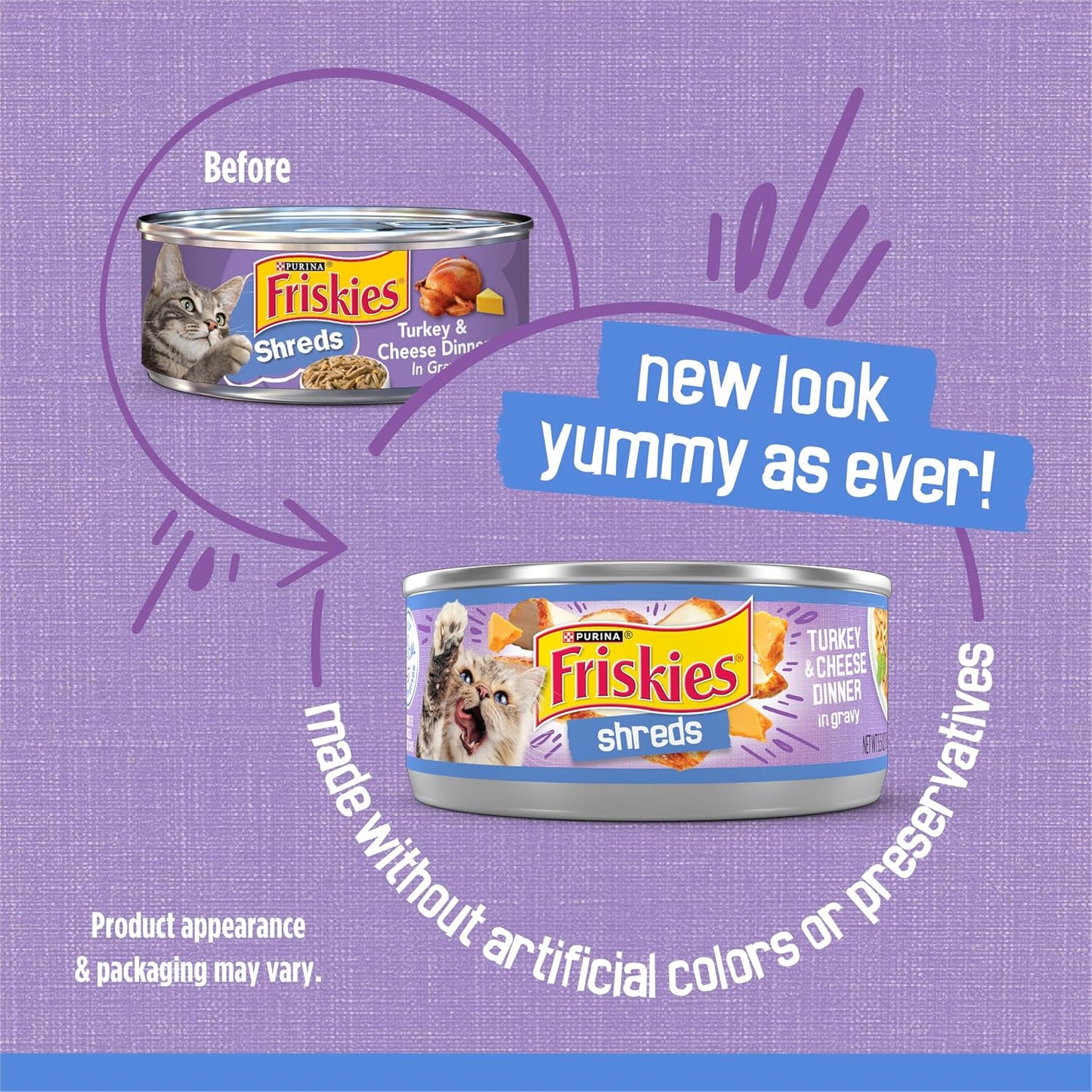 Purina Friskies High Protein Wet Cat Food Pack Of 24 Stacked