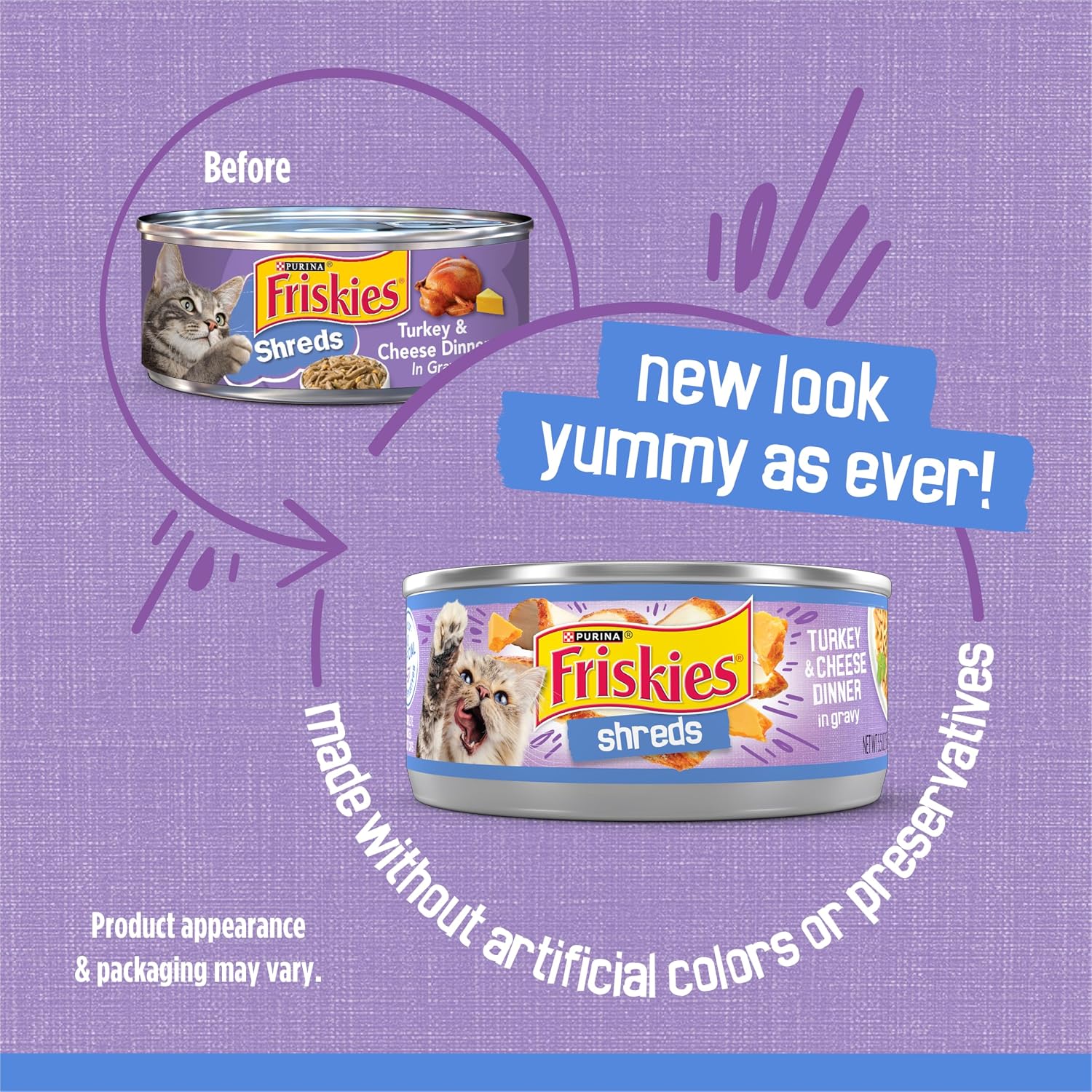 Purina Friskies High Protein Wet Cat Food Pack Of 24 Stacked