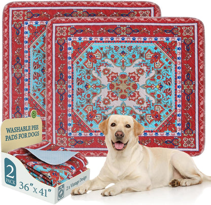 Homimp Washable Pee Pads for Dogs,Extra Large 2 Pcs Reusable Puppy Pads Waterproof,Absorbent and Leakproof Dog Pee Pads,Non Slip Puppy Training Pads,Pet Mat for Floor,Crate,Couch,Whelping,Blue 48"x48" - Image 10