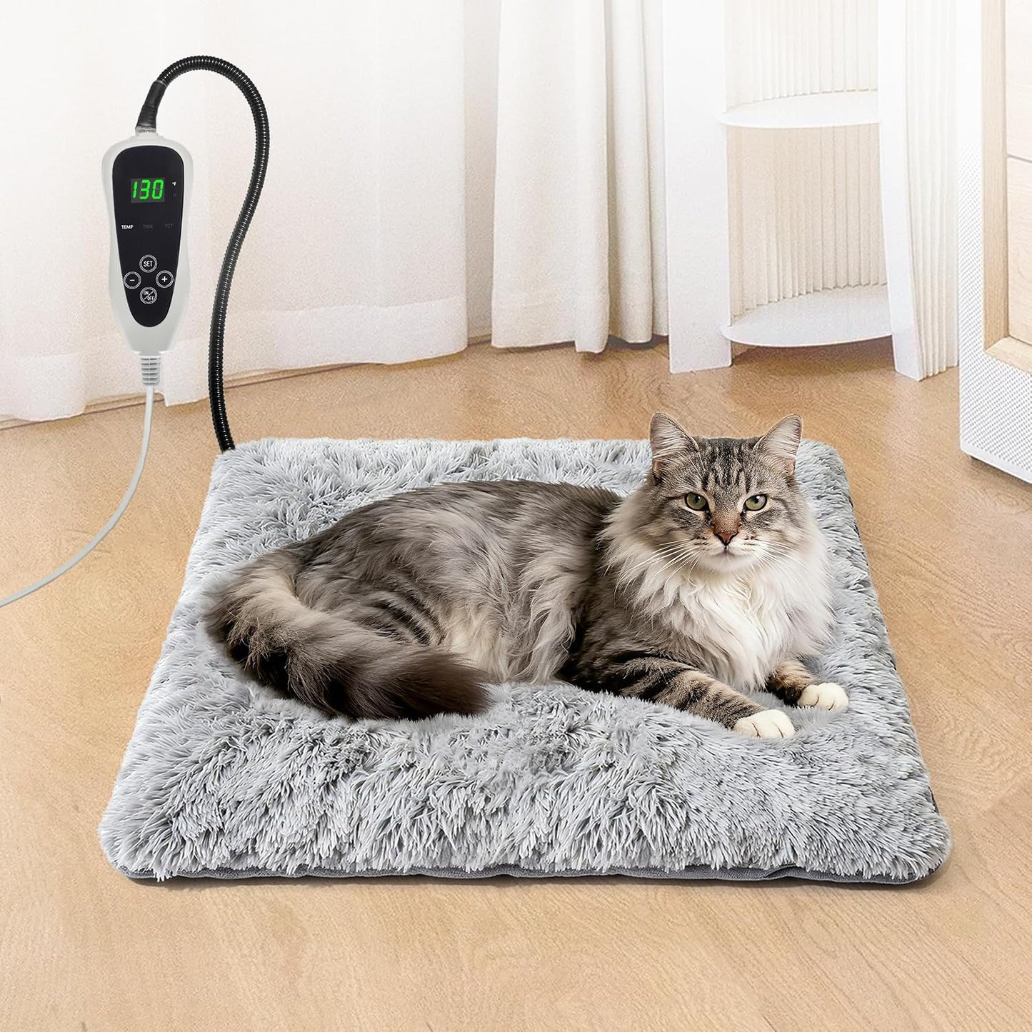 Golopet Cat Heating Pad 18x18 inch front view for indoor pet warmth