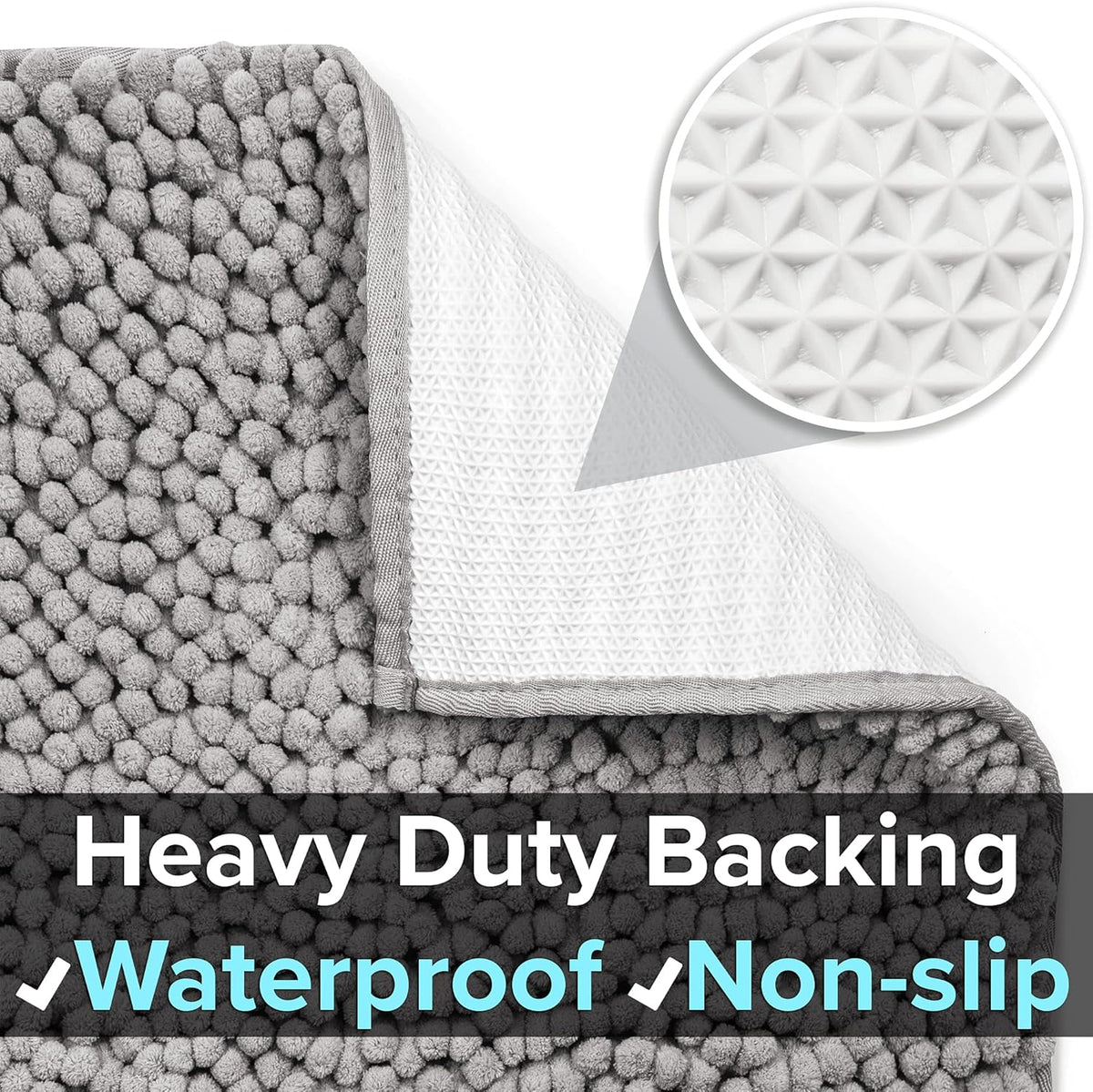 CatGuru scatter control non slip litter box mat close up