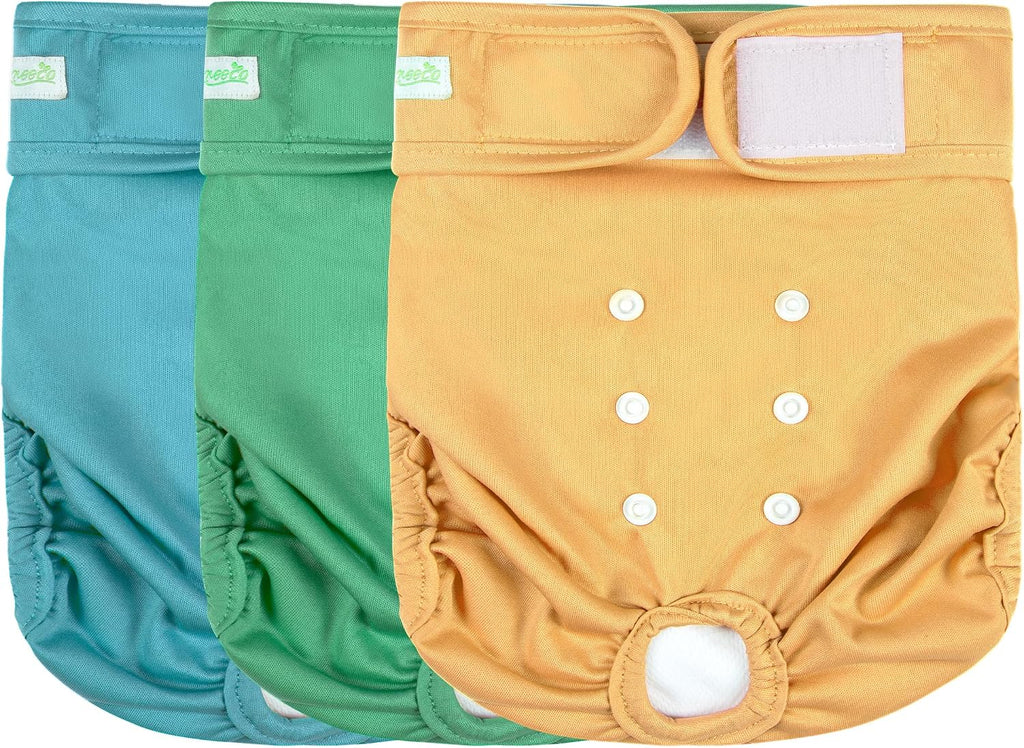 wegreeco Female Dog Diapers, Washable Reusable Pet Puppy Doggie Diapers for Small Medium Large Female Dogs in Heat Period, Doggy Period Panties, 5 Pack, Medium - Image 13