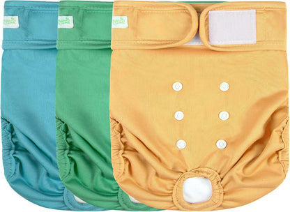 wegreeco Female Dog Diapers, Washable Reusable Pet Puppy Doggie Diapers for Small Medium Large Female Dogs in Heat Period, Doggy Period Panties, 5 Pack, Medium - Image 13