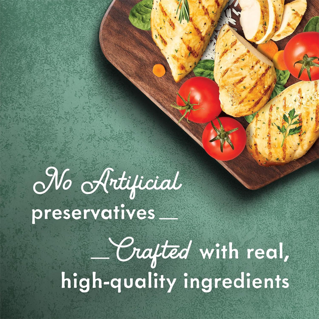 Close up view of Fancy Feast Medleys Florentine recipe can and label details