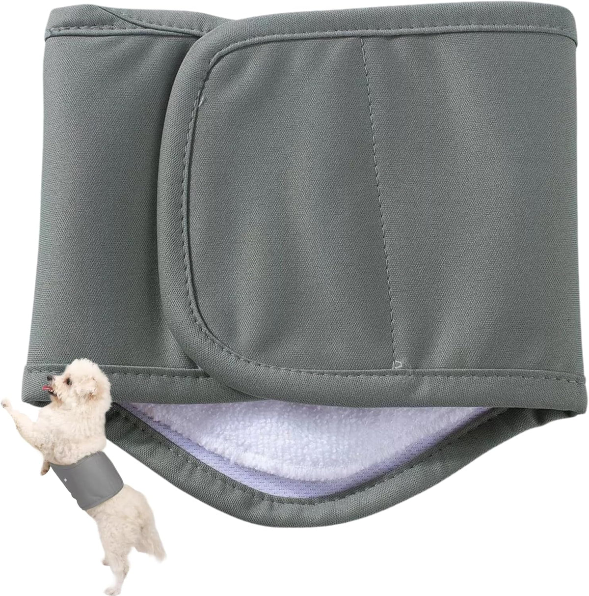 Washable and eco friendly puppy toilet training wrap in brown color