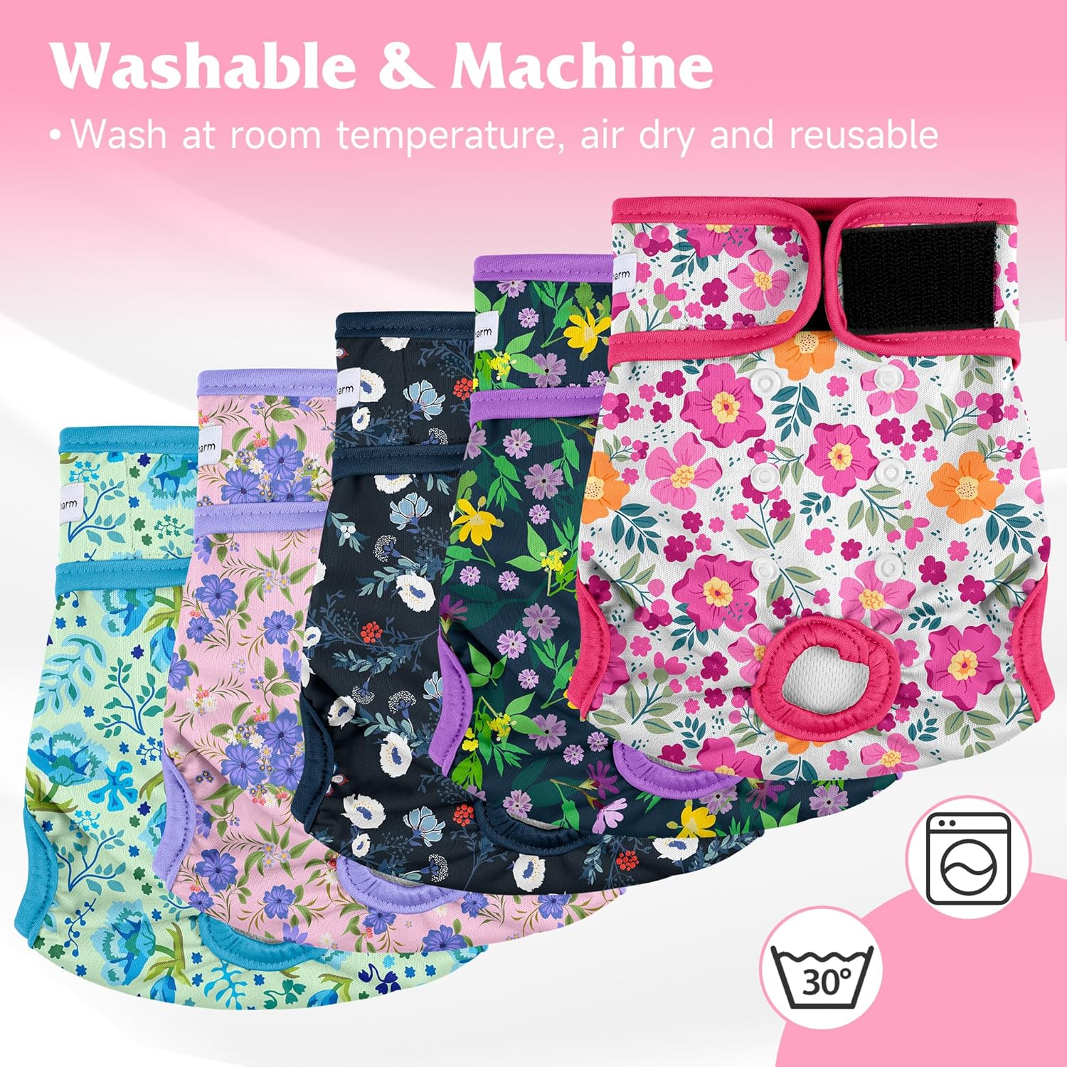 Highly absorbent multi layered core lining of Barklincharm washable pet diaper