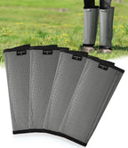 Breathable Mesh Horse Fly Boots - Equine Fly Leg Wraps for Insect & Scratch Protection, Comfortable Horse Leg Guards for Pasture, Trail Riding & Daily Use Set of 4 Sky Blue Large - Image 10