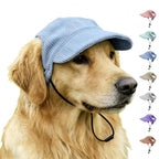 Tabksola Pet Baseball Cap in blue extra large size front view