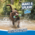 High visibility fetch toy for outdoor water play