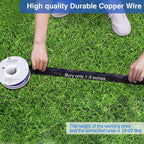 Underground electric dog fence system boundary wire and training flags layout