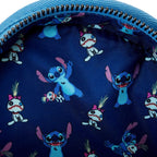Loungefly Pets Disney Lilo and Stitch medium harness packaging details and official licensed branding.