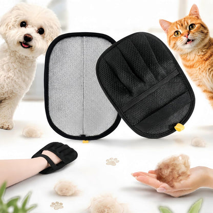 Reusable grooming mitts for dog and cat fur