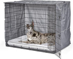 MidWest Homes for Pets Small Dog Crate Cover Featuring Teflon Fabric Protector, Poly-Cotton Privacy Kennel Cover Fits Most 24-inch Crates, Pink Designer Print, Machine Washable, Reduces Barking - Image 11
