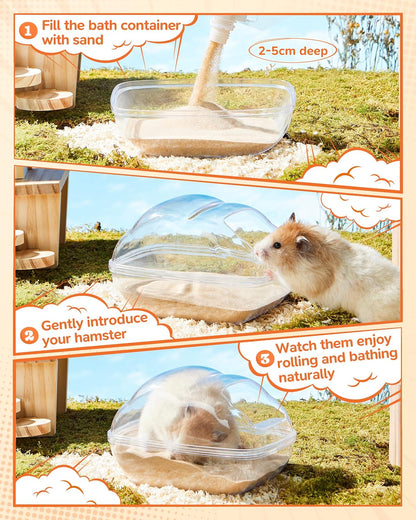 Fufuzooie hamster sand spout packaging detail