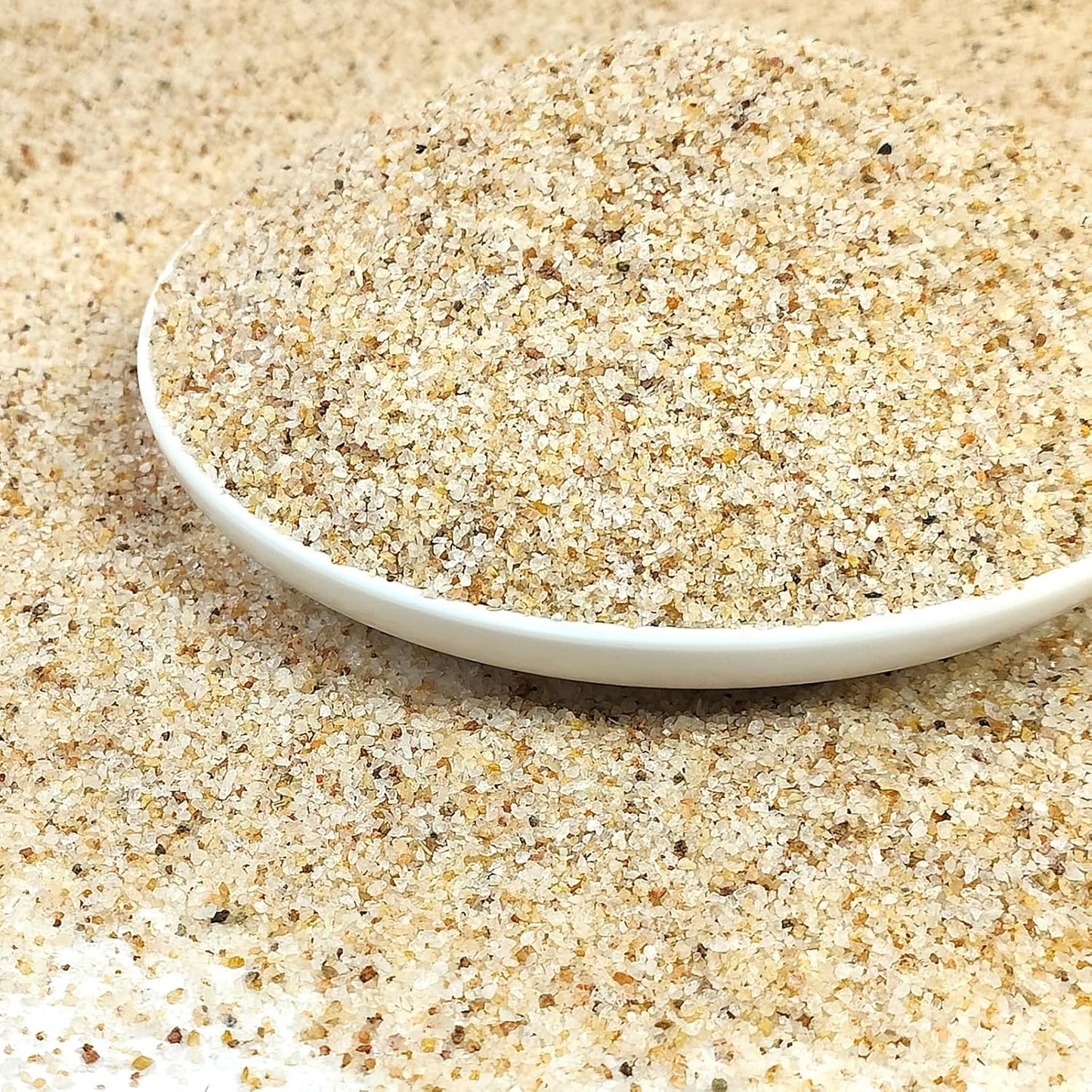 Yiszm beige aquarium sand 2 pounds bag front view