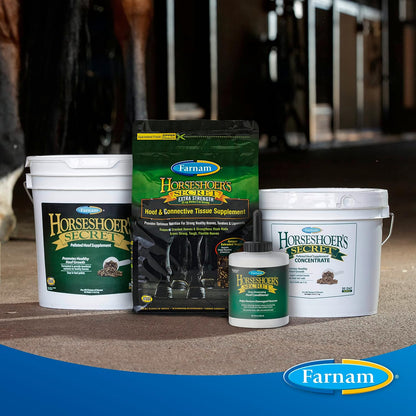 Farnam equine hoof care treatment for barefoot and performance horses.