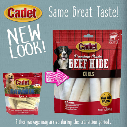 Cadet 100 percent real beef hide natural texture close up