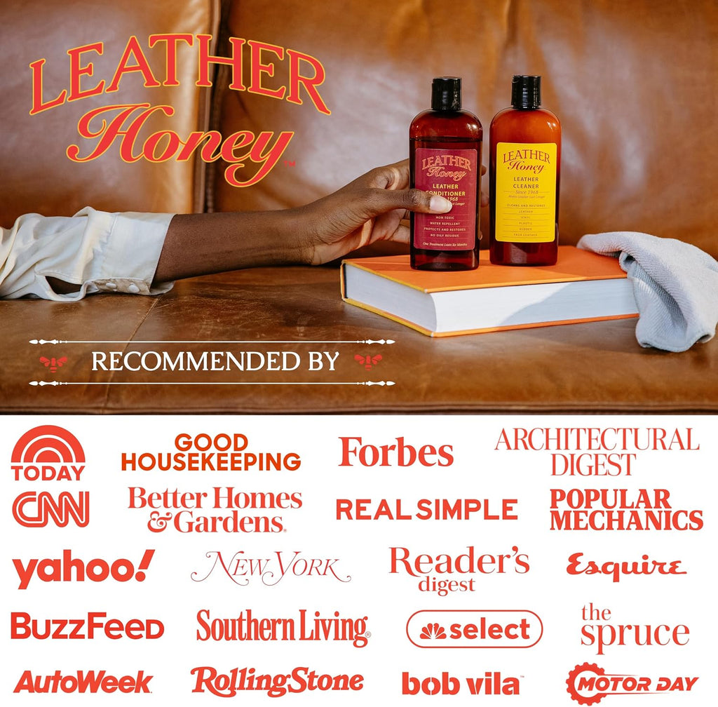 Leather Honey Complete Leather Care Kit Including 4 oz Cleaner and 8 oz Conditioner for use on Leather Apparel, Furniture, Auto Interiors, Shoes, Bags and Accessories - Image 9