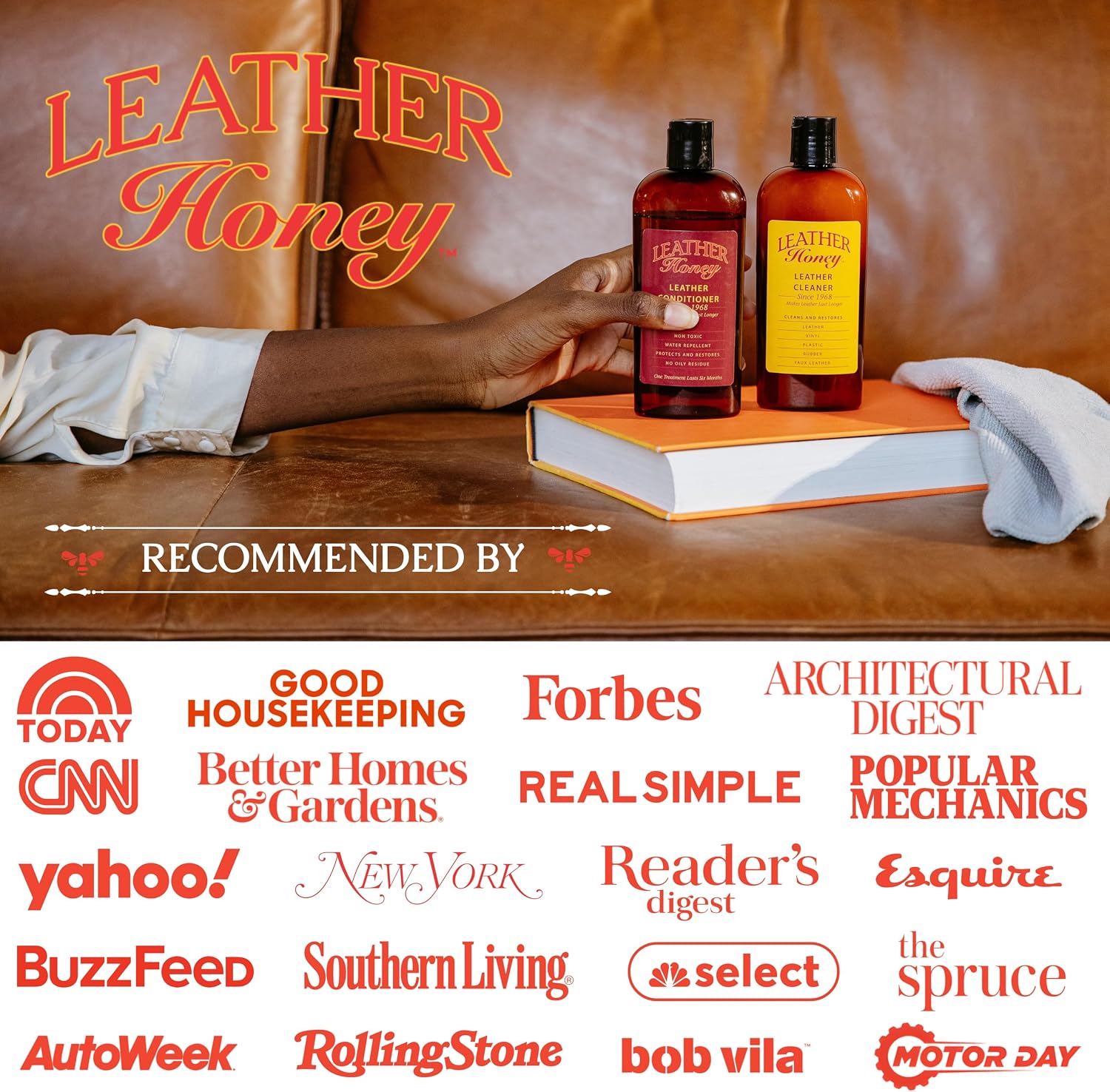 Leather Honey Complete Leather Care Kit Including 4 oz Cleaner and 8 oz Conditioner for use on Leather Apparel, Furniture, Auto Interiors, Shoes, Bags and Accessories - Image 9