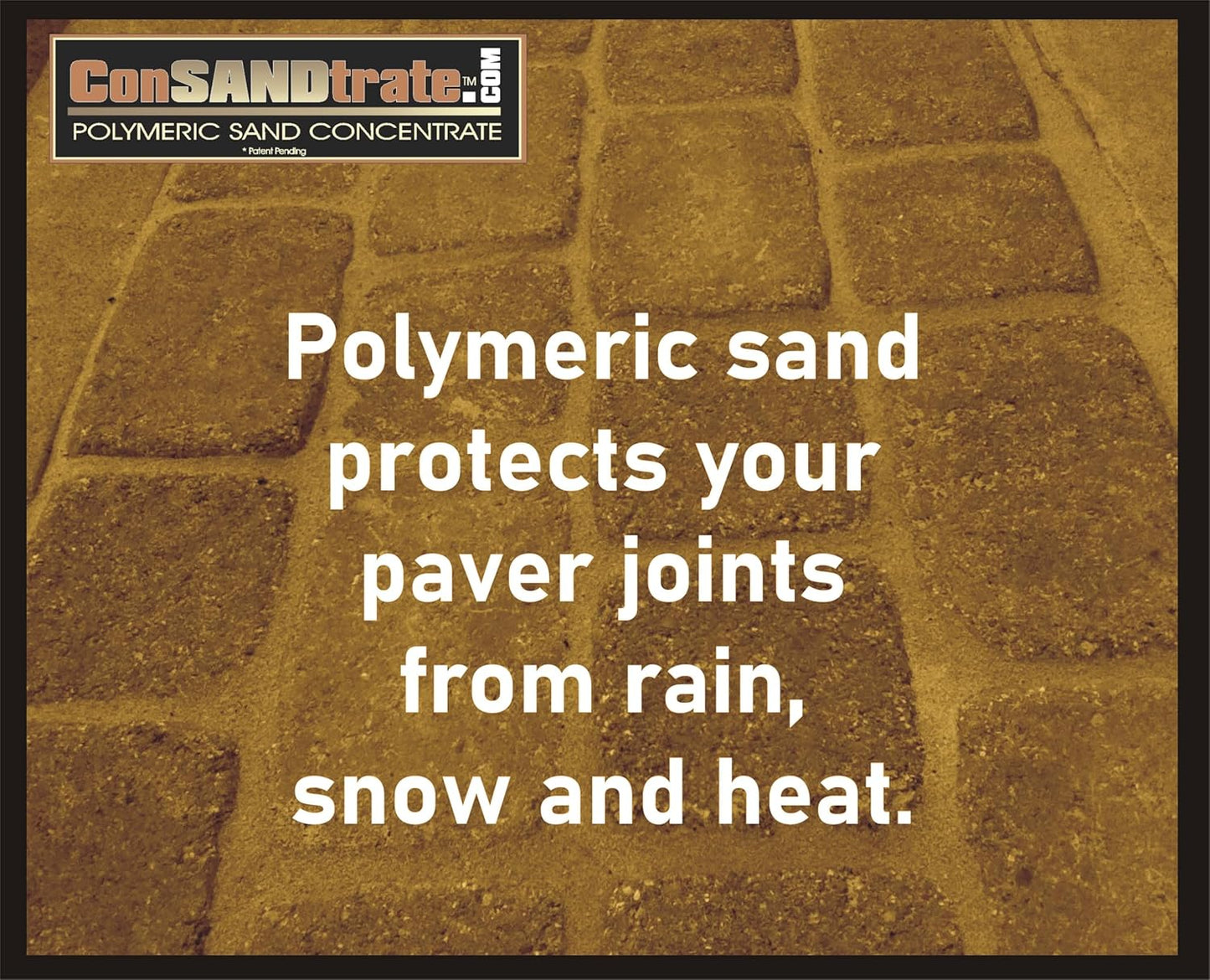 White polymeric sand texture for paver joints