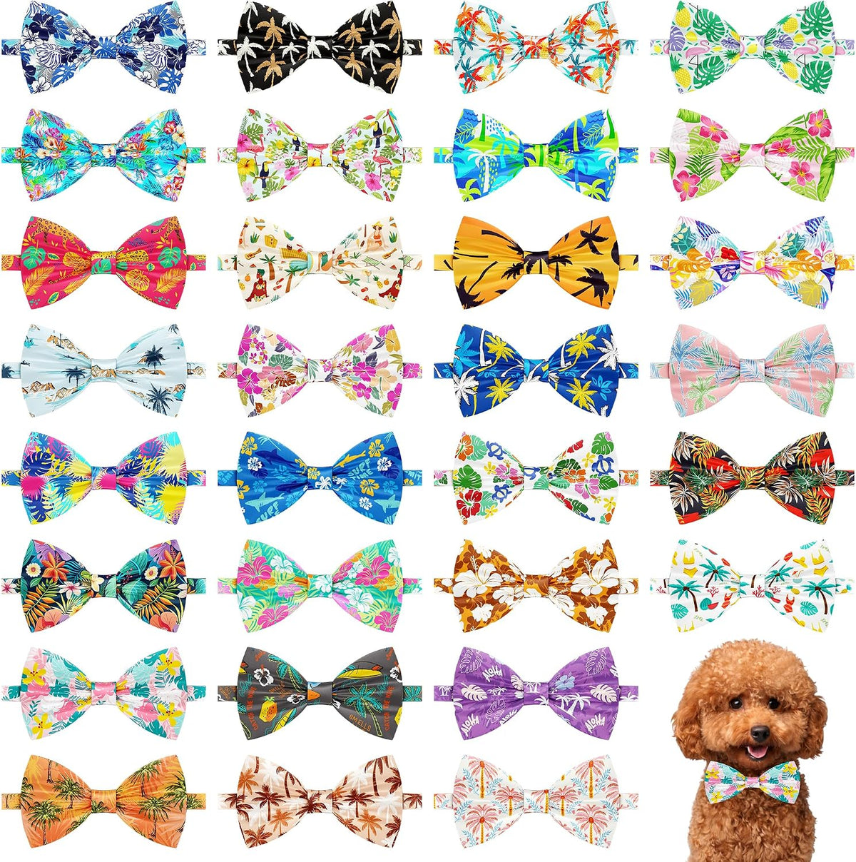 30 PCS 4th of July Dog Bow Ties Bulk for Small Medium Large Dogs Patriotic Dogs Bowties with Adjustable Ties Independence Day Bow Ties Party Grooming L - Image 10