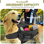 Himal Outdoors travel bag for pets black canvas water resistant exterior