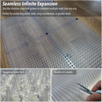 Interlocking cat spike mat system connected on kitchen countertop
