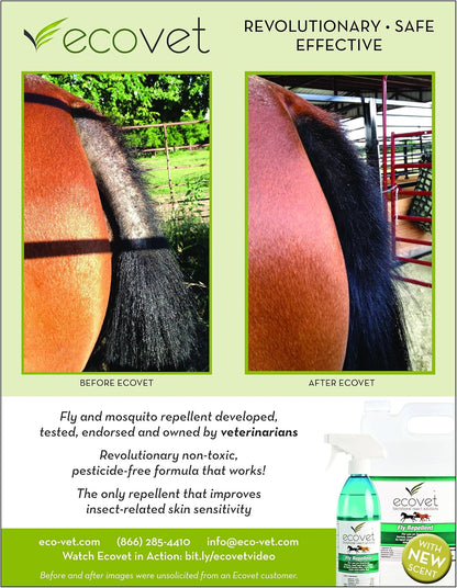 Ecovet veterinarian developed insect repellent for horses and cattle