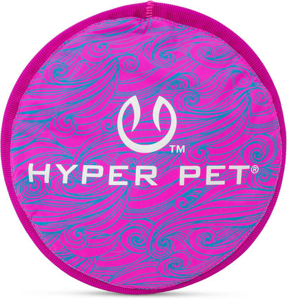 Hyper Pet Flippy Flopper 9" Flying Disc Soft Dog Toy, Floats in Water & Safe on Teeth, for All Breeds, Pack of 2 (Colors May Vary) - Image 12