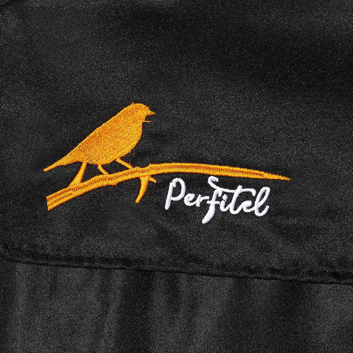 Perfitel small bird cage cover installed on cage