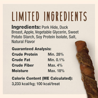 Healthy duck and apple dog treats by Cadet