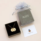 Anavia memorial pet jewelry packaging and pendant