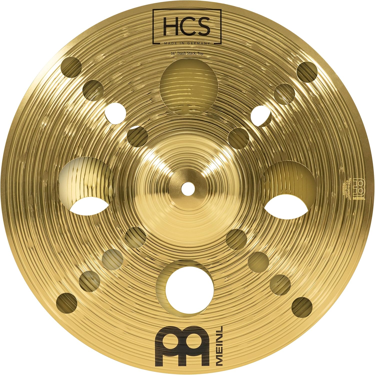 Meinl 12" Trash Stack Cymbal Pair with Holes - HCS Traditional Finish Brass for Drum Set, Made In Germany, 2-YEAR WARRANTY (HCS12TRS) - Image 14