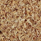 Close up of kiln dried wood shavings texture
