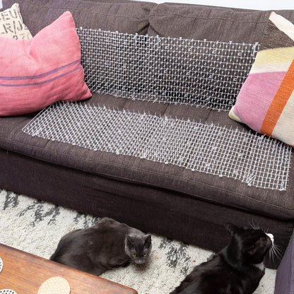 Ultragica cat deterrent mat placed on a sofa